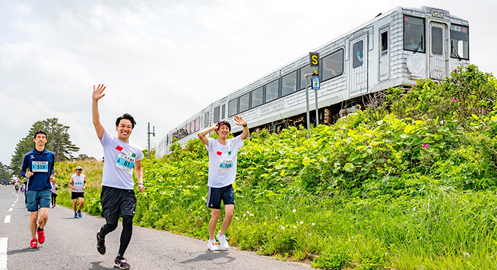 Free【グラフ・八戸うみねこマラソン全国大会】４年ぶりの潮騒路、さわやかラン