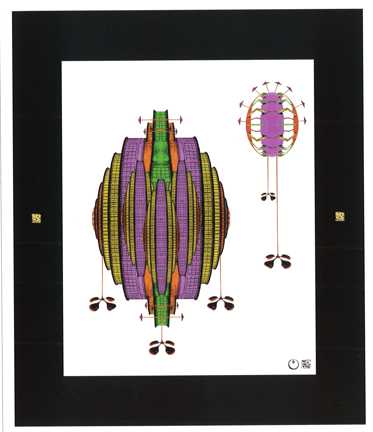 《EGO-016-SHRINE》1995年　90×72cm　CG、紙